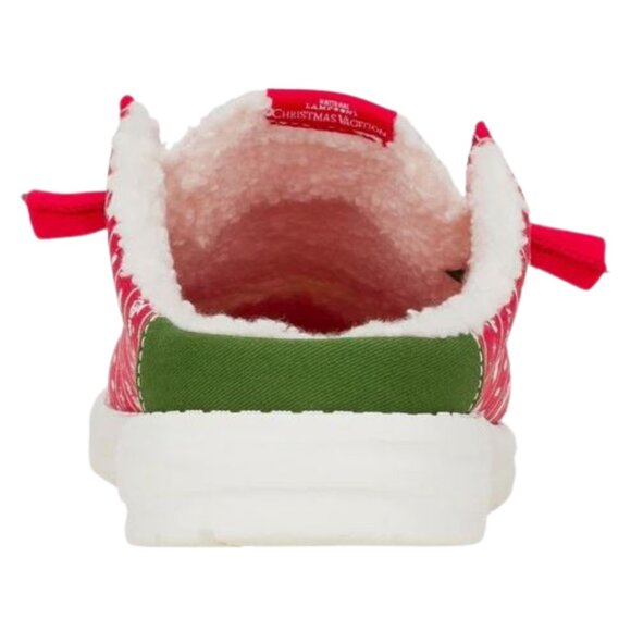 Hey Dude Christmas Vacation Wally Slip Shoes Red/Green Men's Size 9 **RARE* - Picture 6 of 6